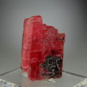 Rhodochrosite with Native Silver