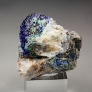 LINARITE, ANGLESITE pseudomorph after GALENA