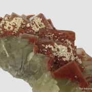 Fluorite with Hematite and Baryte- illustrated