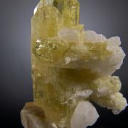 Brazilianite on Muscovite with Clevelandite