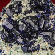 Azurite   on Smithsonite Cast