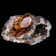 Anglesite with Siderite in Galena & Sphalerite