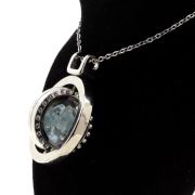 Raw Aquamarine necklace.