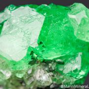Tsavorite with Diopside