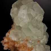 Fluorite (dodecahedral) on Quartz