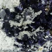 Fluorite with Calcite and Barite