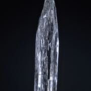 Aquamarine - tapered termination, etched crystal