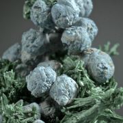 Shattuckite balls on Malachite crystals - NEW