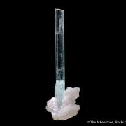 Aquamarine on Albite