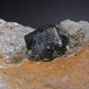Libethenite -rosette on matrix