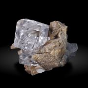Fluorite with Calcite