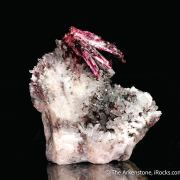 Erythrite on Quartz