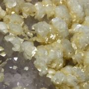Calcite on Quartz (v. Amethyst)