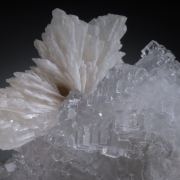 Barite on Fluorite with stepped faces