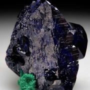 Azurite with Malachite