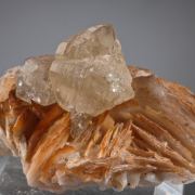 Cerussite on Barite