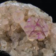 Amethyst (gem clear phantom) with Prehnite and Lepidochrosite