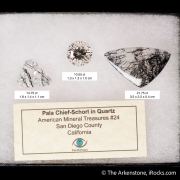 Quartz included by Schorl Tourmaline (Polished & Cut set)