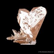 Cerussite (twinned) on Cerussite