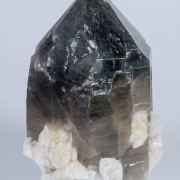 Quartz (variety smoky) with Albite and Microcline