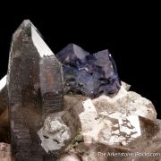 Smoky Quartz with Fluorite & Feldspar