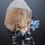 Rutilated Quartz and Hematite