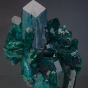 Dioptase on Shattuckite