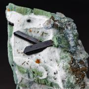 Benitoite with Joaquinite, Neptunite