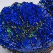 Azurite with Malachite and Baryte