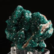 Dioptase on Calcite