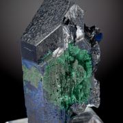 Azurite w. Malachite - large classic Tsumeb 