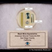 Beryl var. Aquamarine (Rough & Cut set)