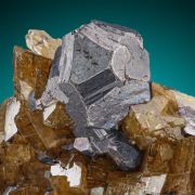Galena  on Siderite