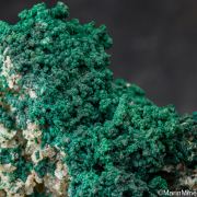 Rosasite on Calcite