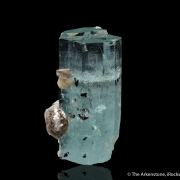 Beryl var. Aquamarine, Muscovite, Schorl