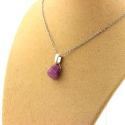 Raw Ruby Necklace. 6.67 ct.