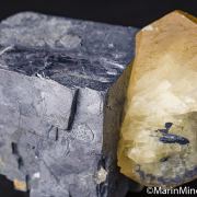 Galena with Calcite