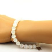Selenite from Morocco Bracelet 8 mm Beads. 5A quality.
