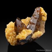 Baryte on Calcite