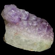 Quartz (var. Amethyst) on smoky Quartz