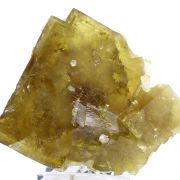 Fluorite, quartz, calcite, pyrite