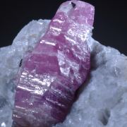 Ruby (Corundum) on Marble