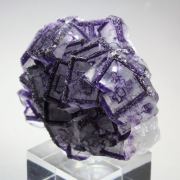 FLUORITE with PHANTOMS - border pattern