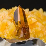 Barite on Calcite