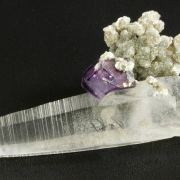 Fluorite on Quartz with Muscovite
