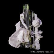 Elbaite Tourmaline with Lepidolite in Cleavelandite