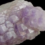 Quartz (var. Amethyst) on smoky Quartz