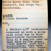 Montmorillonite in Quartz