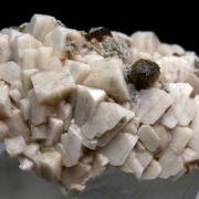 Axinite, Epidote on Albite