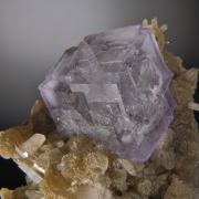 Fluorite on Muscovite with Quartz